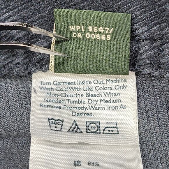 Vintage Eddie Bauer Pants Womens 8 Gray Stretch Corduroy Mid Rise Bootcut Grunge - Picture 7 of 14